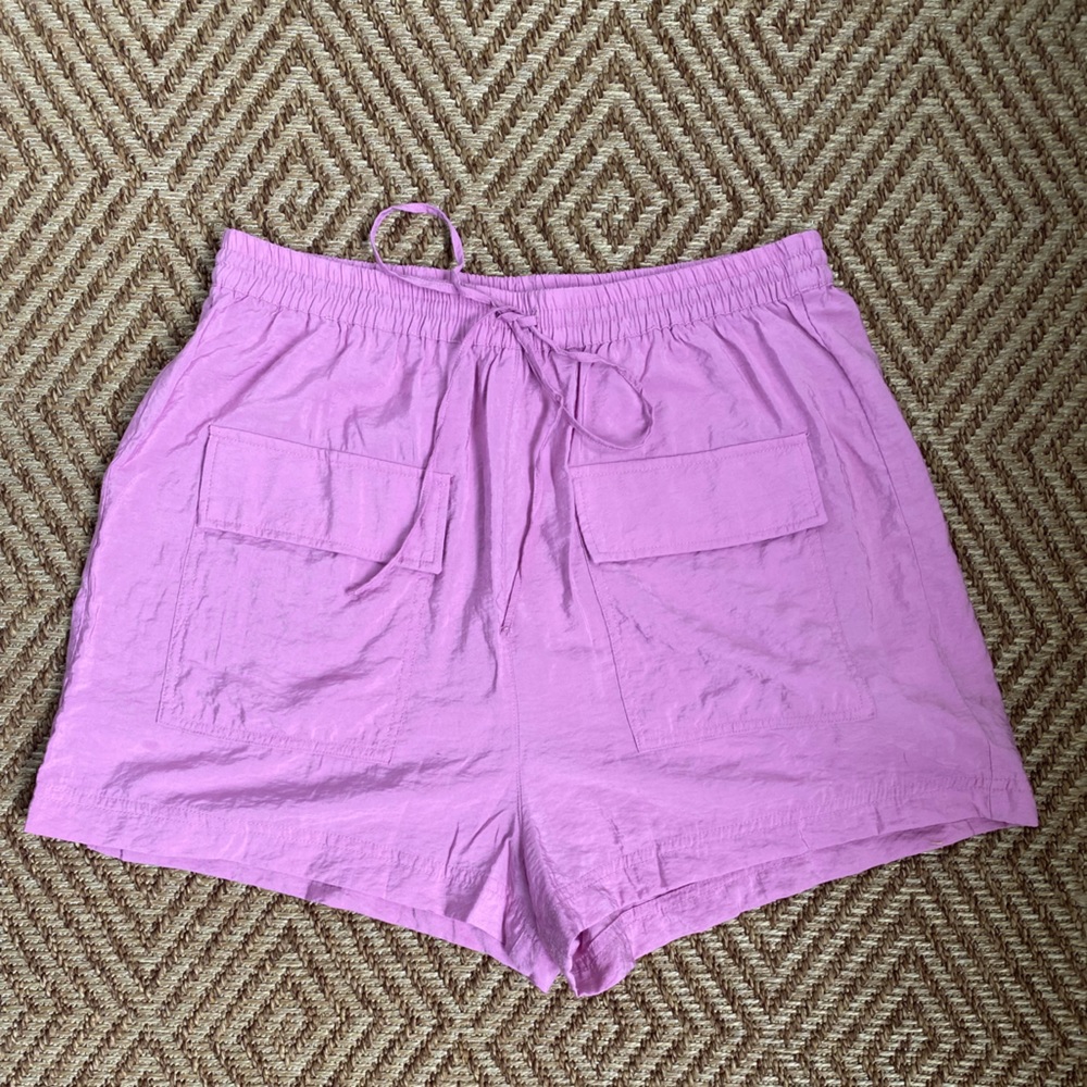 NWOT Pull & Bear Pink drawstring shorts - Picture 5 of 9